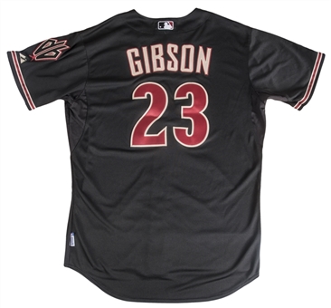 2014 Kirk Gibson Game Used Arizona Diamondbacks Black Alternate Jersey Used On 3/23/14 Vs. Dodgers In Sydney, Australia (MLB Authenticated)